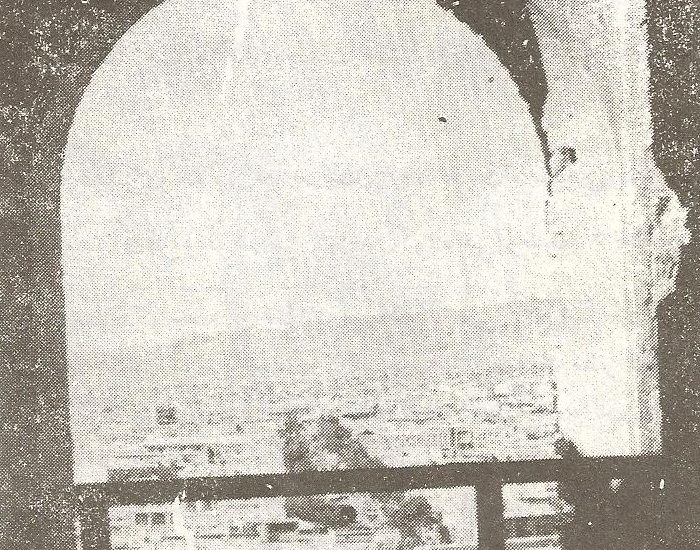 طاق یکی پنجره های غلام گردش بالای مسجد علیشاه./ عکس : ترابی/ کتاب : آثار باستانی آذربایجان