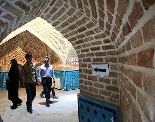 حمام. قجر از بناهای تاریخی قزوین