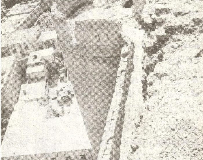 غلام گردش یا راهرو قسمت بالای مسجد علیشاه./ عکس : ترابی/ کتاب : آثار باستانی آذربایجان